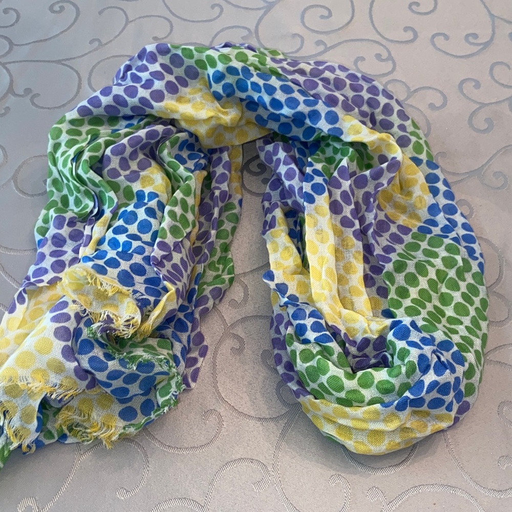 Colorful Polka Dot Scarf